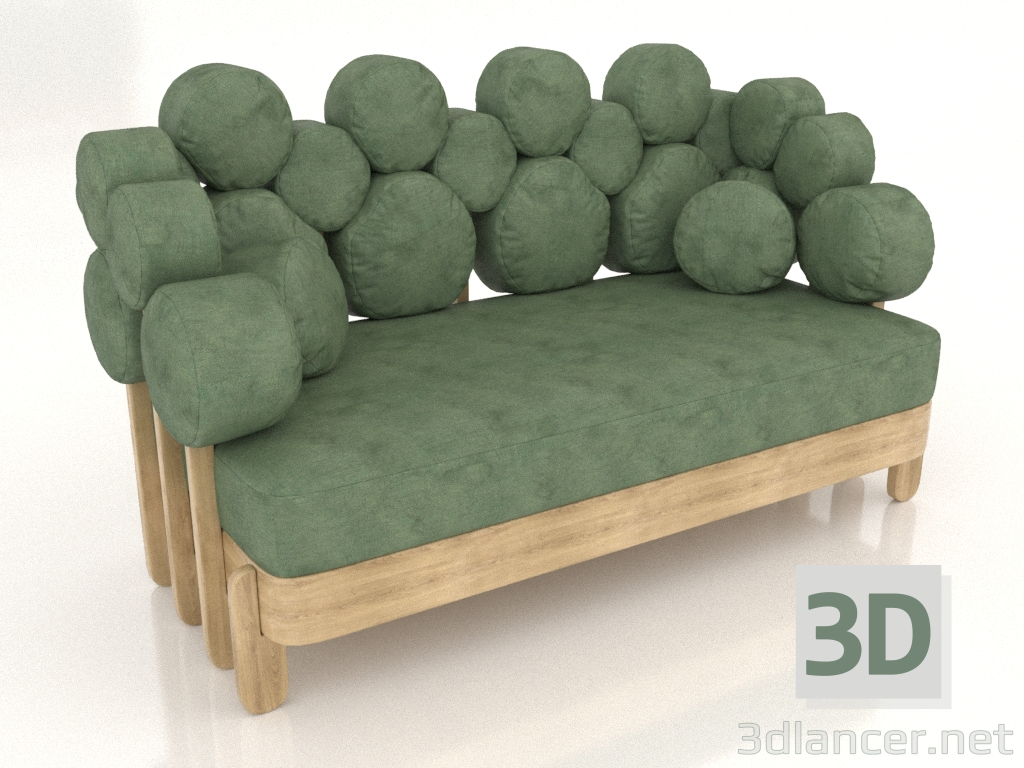 3d model Sofá pequeño IKRA (opción 8) - vista previa