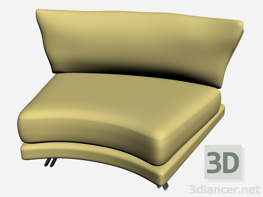 3d model Armchair (sofa) Super roy twin 3 - preview