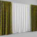 3d Curtains model buy - render