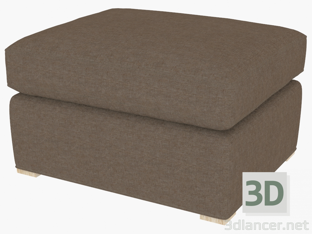 modello 3D Ottomano WINSLOW OTTOMAN BROWN (7801.1112.A008) - anteprima