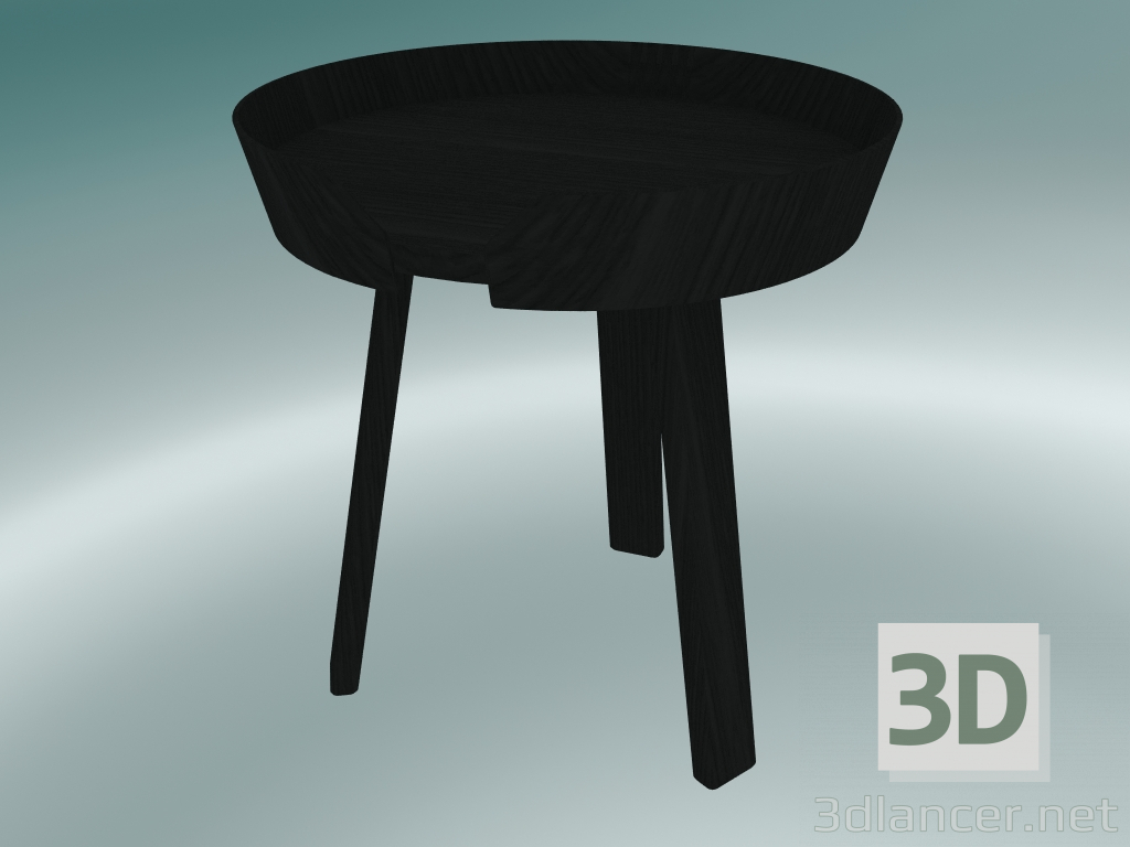 Modelo 3d Mesa de centro Around (Pequena, Preta) - preview