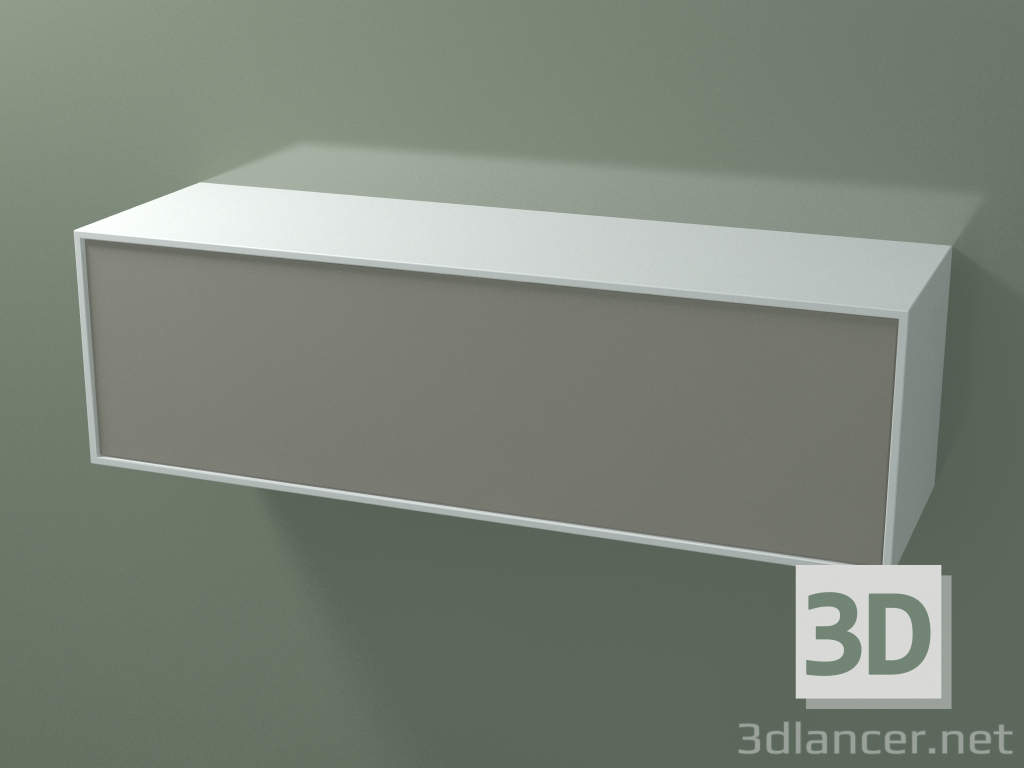 modello 3D Scatola (8AUEBA01, Glacier White C01, HPL P04, L 120, P 36, H 36 cm) - anteprima