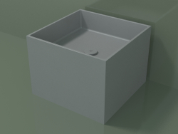 Lavabo sobre encimera (01UN22301, Silver Grey C35, L 48, P 48, H 36 cm)