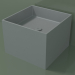 modello 3D Lavabo da appoggio (01UN22301, Silver Grey C35, L 48, P 48, H 36 cm) - anteprima