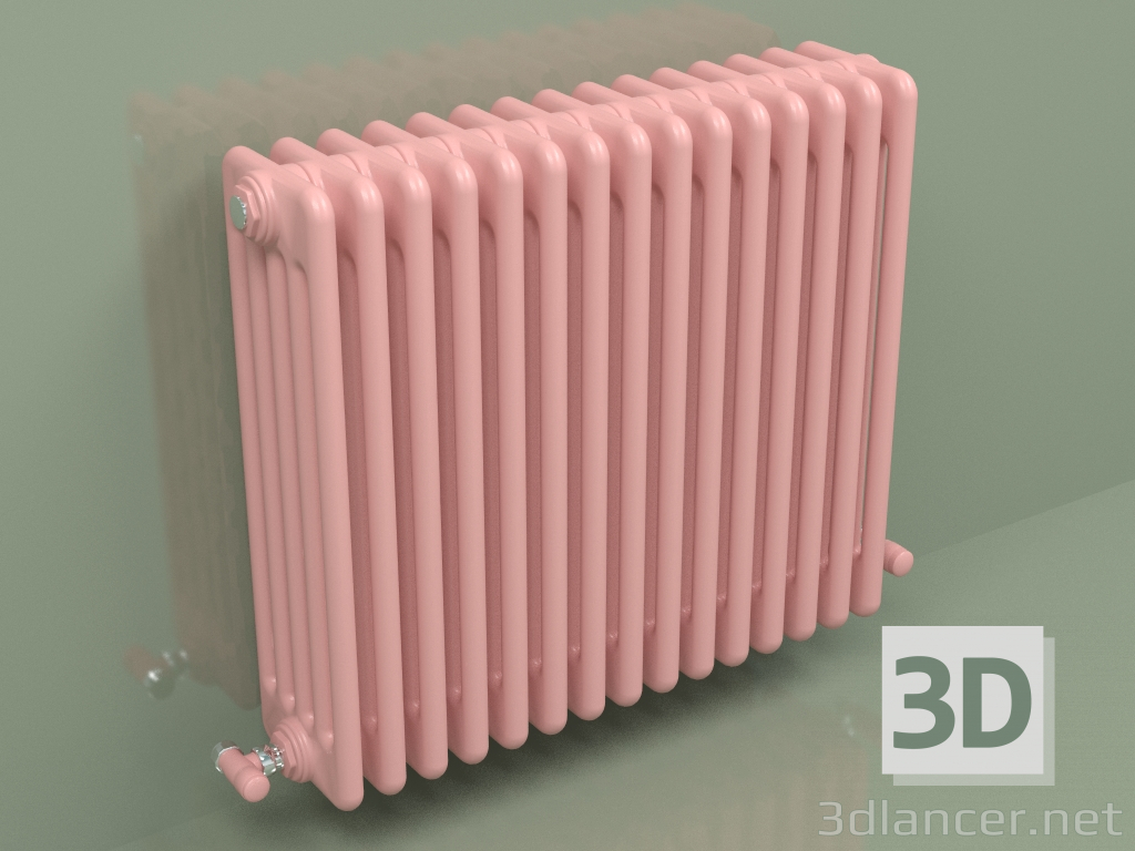 3D modeli Radyatör TESI 5 (H 600 15EL, Pembe - RAL 3015) - önizleme