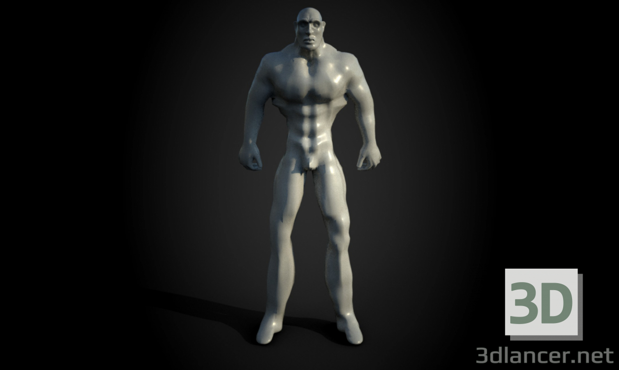 3D modeli Adam - önizleme