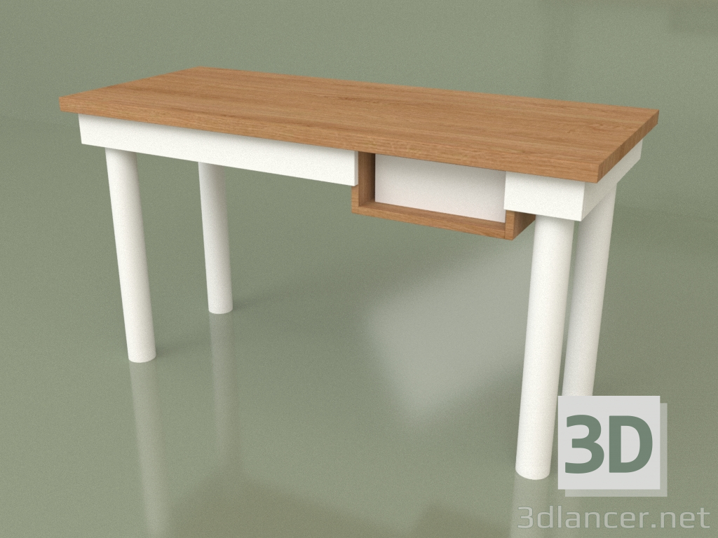 Modelo 3d Mesa de trabalho com gaveta (30211) - preview