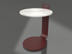 Table basse Ø36 (Rouge vin, DEKTON Aura)