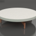 modèle 3D Table basse ronde Ø90x22 (Gris ciment, DEKTON Sirocco) - preview