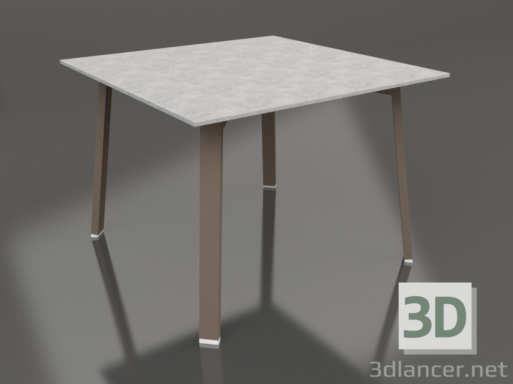 3d model Dining table 100 (Bronze, DEKTON) - preview