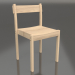 3d model Silla de comedor Thibault (roble claro con latón) - vista previa