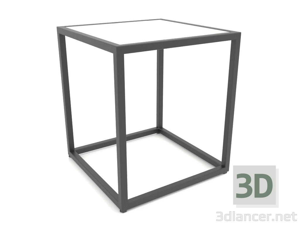 3D Modell Quadratischer Couchtisch (GLAS, 40X40X44) - Vorschau