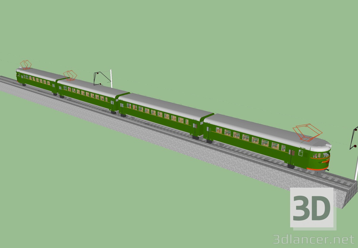 Elektrichka Er9 3D-Modell kaufen - Rendern