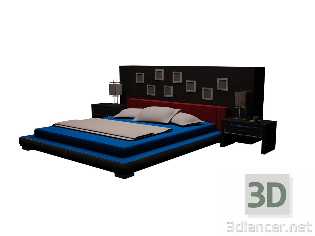 3d model Bed - preview