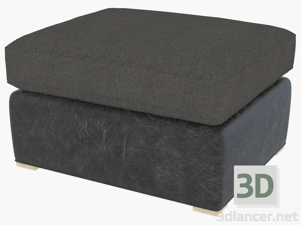 3d model Ottoman WINSLOW OTTOMAN WOOL LEATHER (7801.1114) - preview