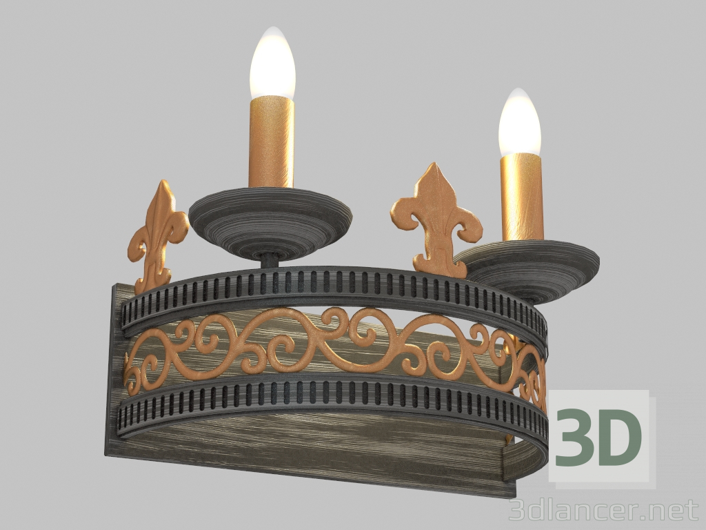 Modelo 3d Arandela Morton (1340-2W) - preview