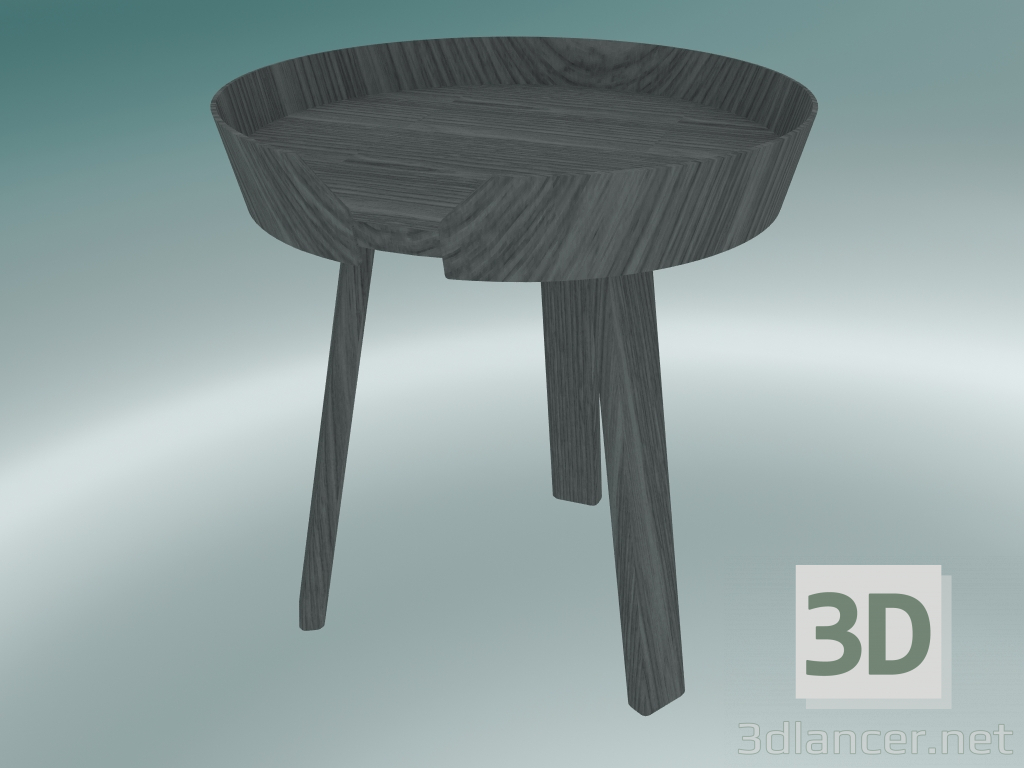 3d model Coffee table Around (Small, Dark Gray) - preview