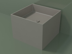 Lavabo da appoggio (01UN22301, Clay C37, L 48, P 48, H 36 cm)