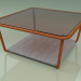 3D Modell Couchtisch 001 (Broniertes Glas, Metallrost, Luna Stone) - Vorschau