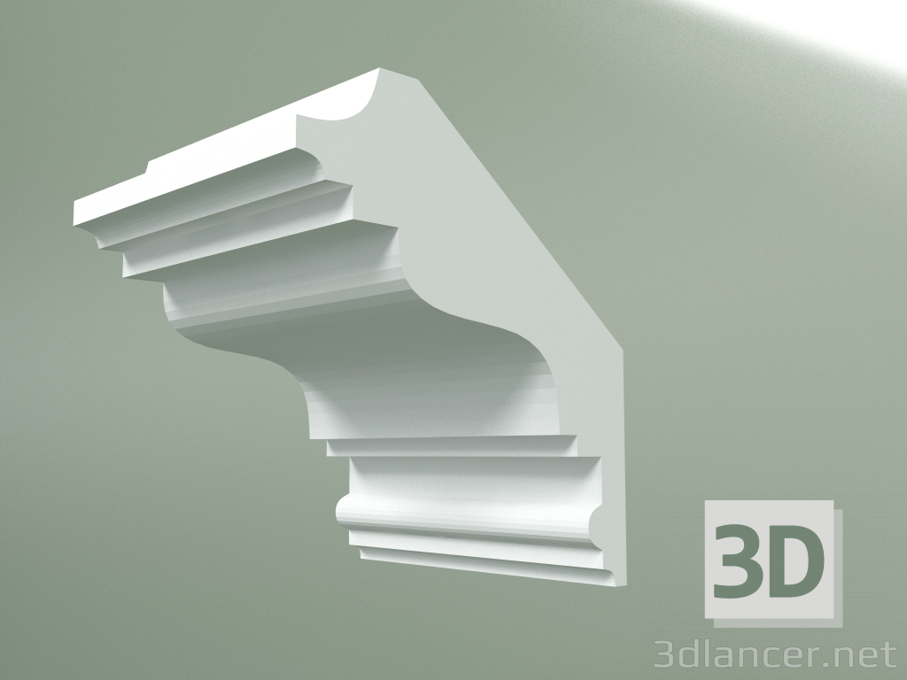 modèle 3D Corniche en plâtre (socle de plafond) KT168 - preview