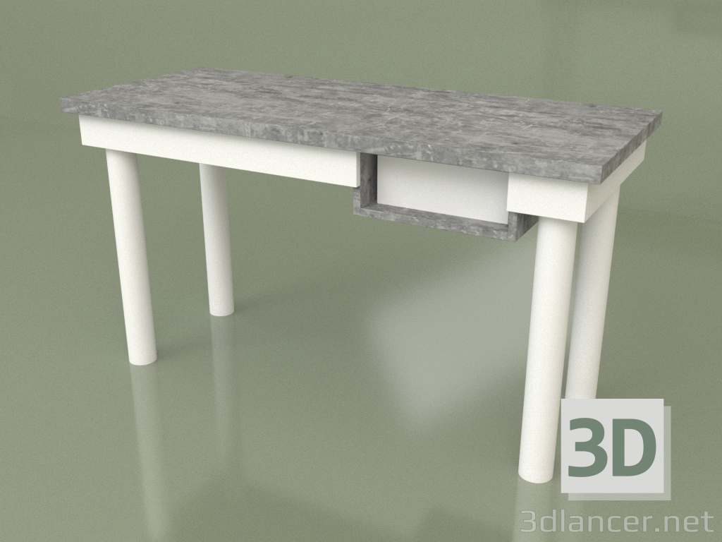 3d model Mesa de trabajo con cajón (30212) - vista previa