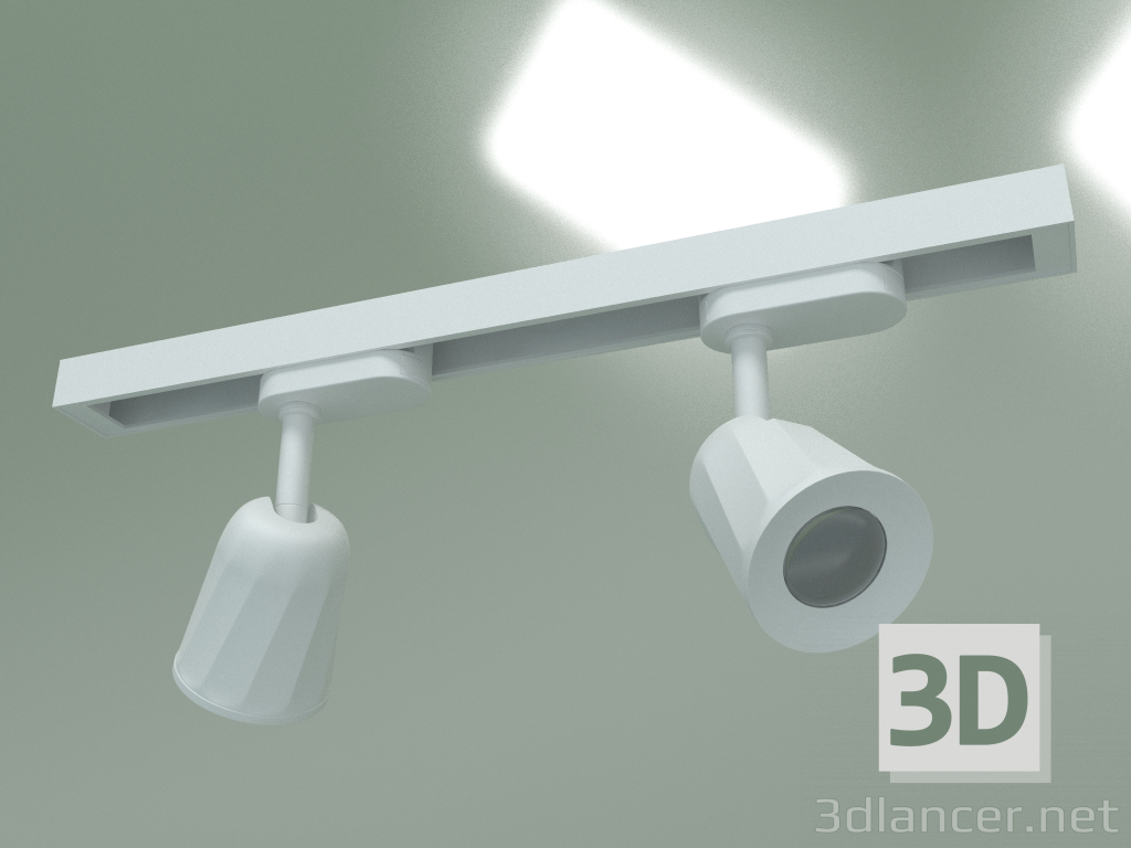 Modelo 3d Luz LED de pista para barramento monofásico Joli LTB19 (branco) - preview