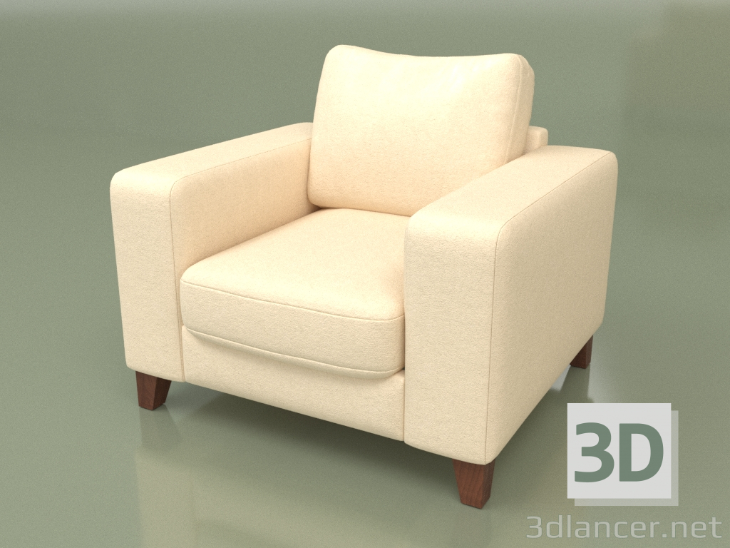 modèle 3D Fauteuil Morti (ST, Salon 1) - preview