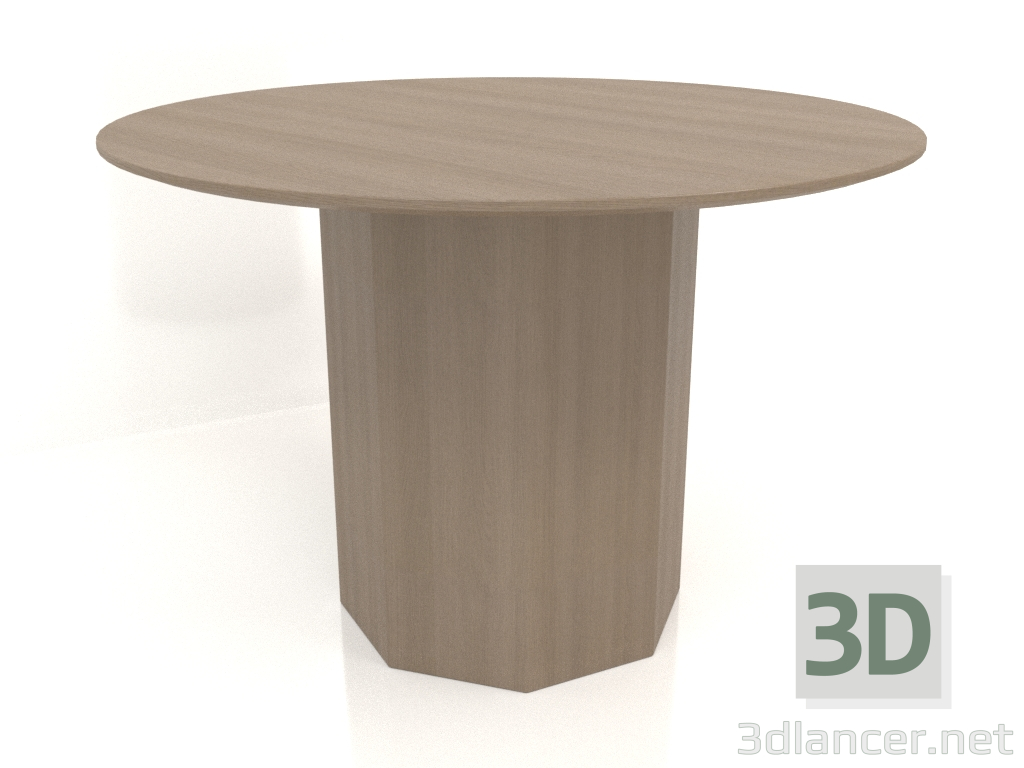 3D Modell Esstisch DT 11 (D=1100х750, holzgrau) - Vorschau