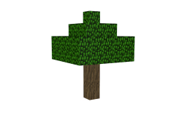 Eiche minecraft 3D