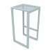 3D Modell Hoher Hocker (Blaugrau) - Vorschau