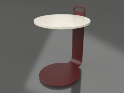 Table basse Ø36 (Rouge vin, DEKTON Danae)