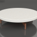 3d model Mesa de centro redonda Ø90x22 (gris ágata, DEKTON Sirocco) - vista previa