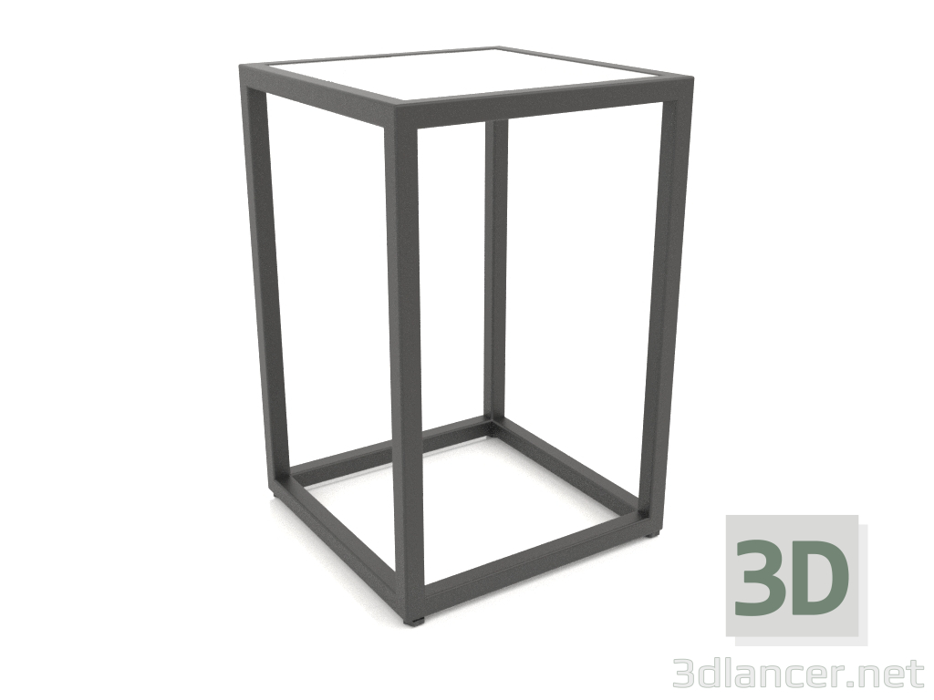 3D Modell Quadratischer Couchtisch (GLAS, 30X30X44) - Vorschau