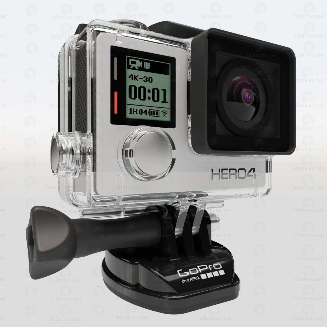 3d model GoPro HERO 4 - vista previa