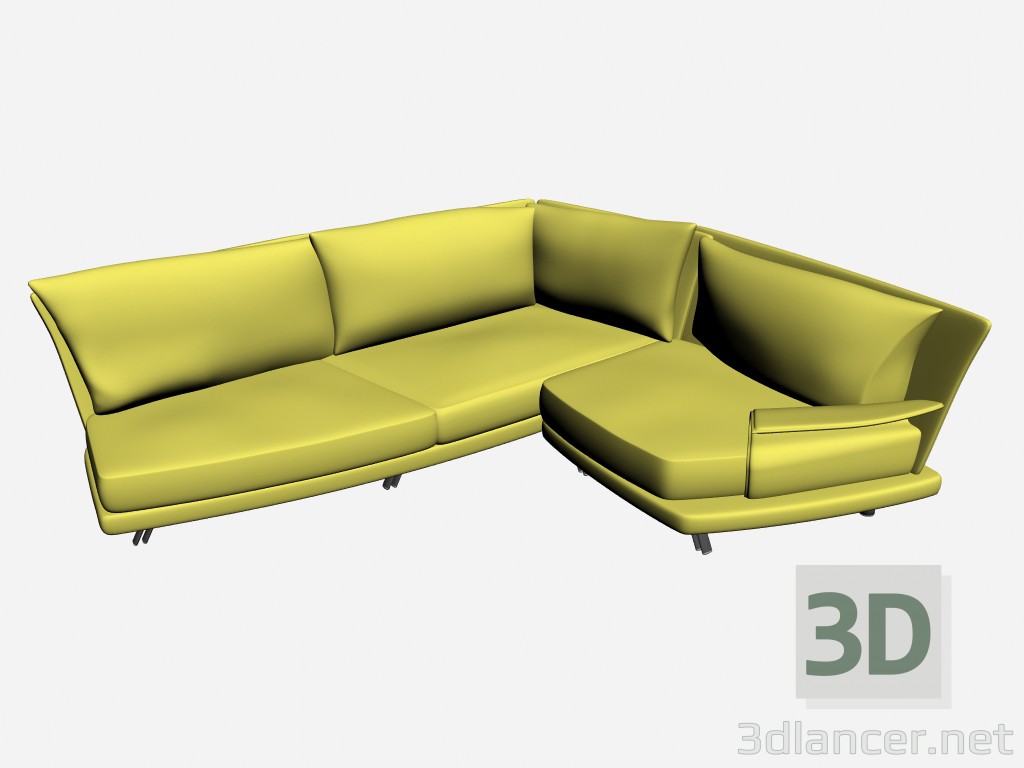 3d model Sofa Super roy twin 3 - preview