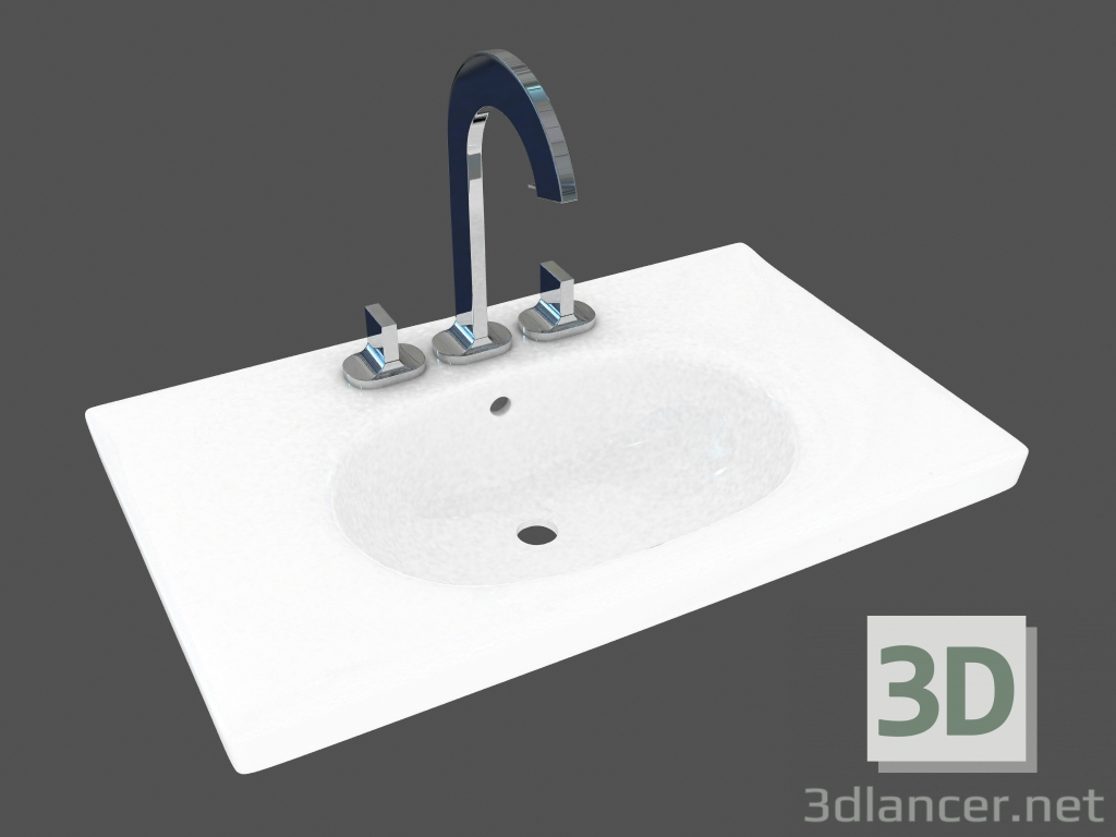 3d model Washbasin Ovum (L41110) - preview