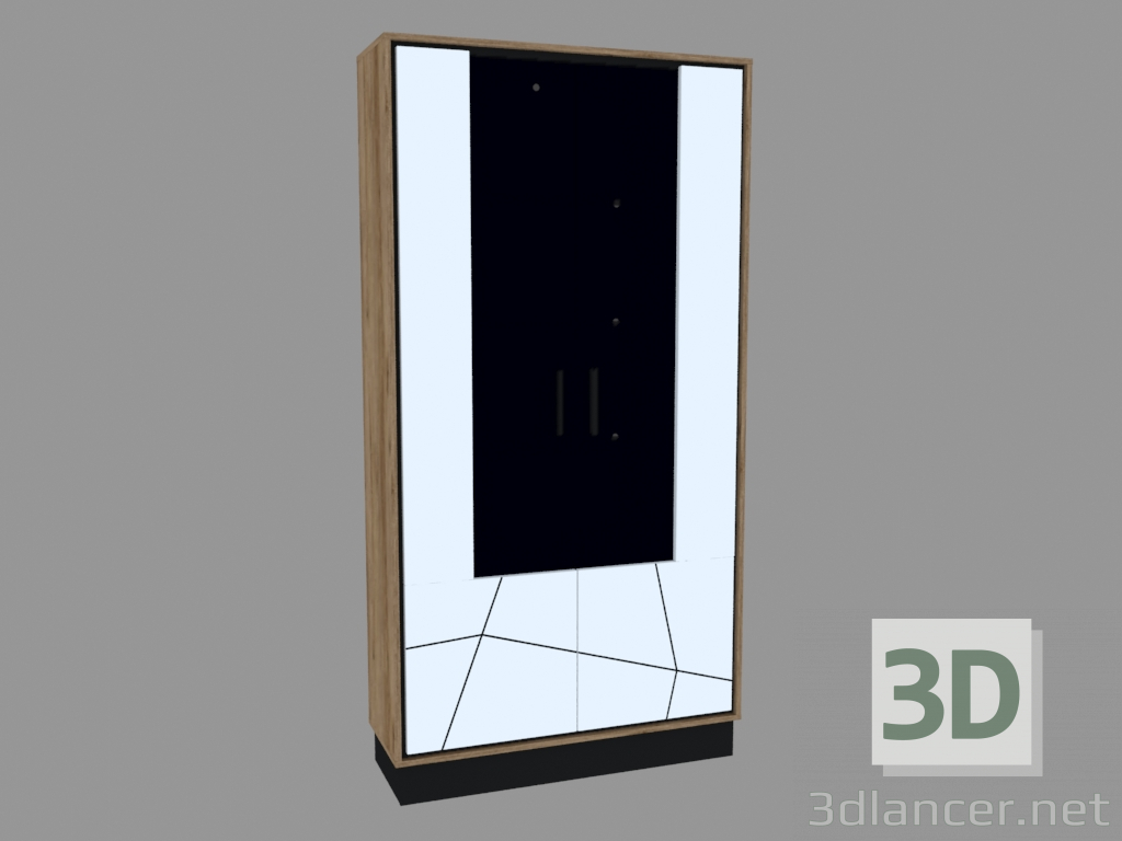 modello 3D Vetrina 2D (TYPE BROV02) - anteprima