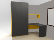 Wardrobe + table