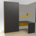 3d model Wardrobe + table - preview