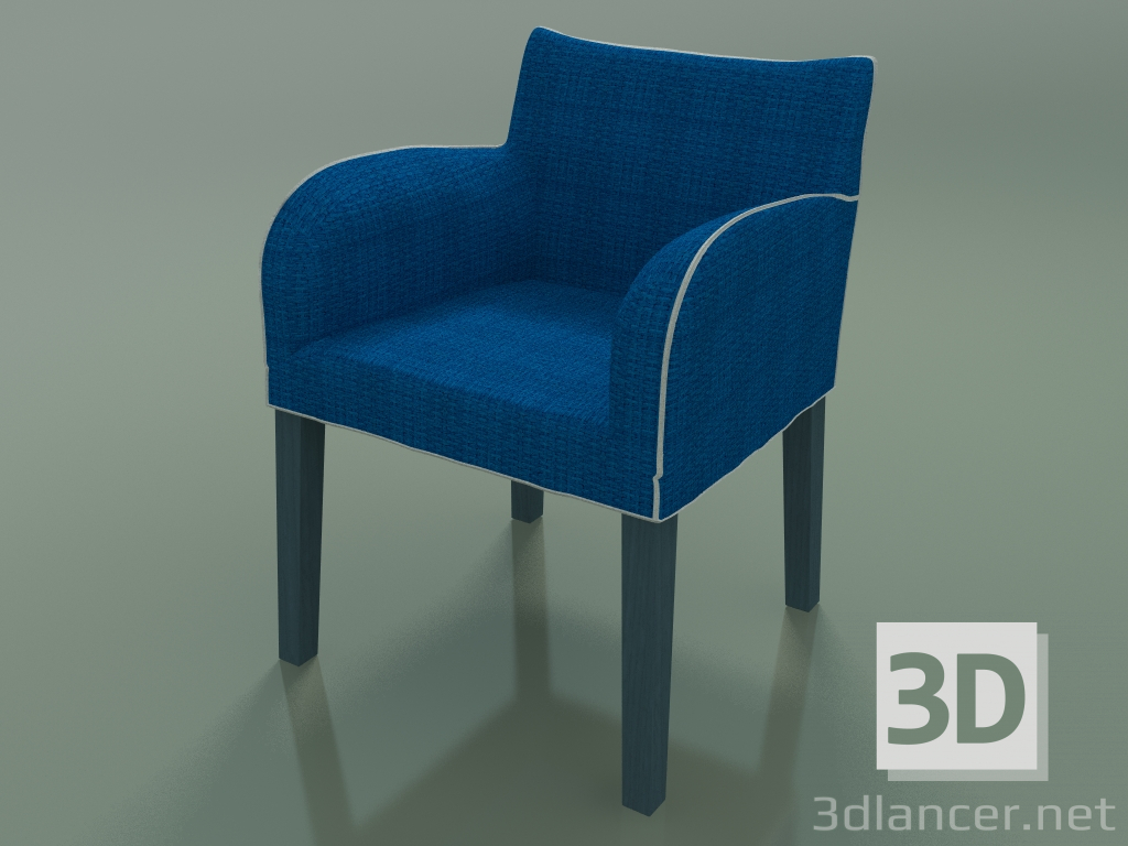 3d model Armchair (24, Air Force Blue) - preview