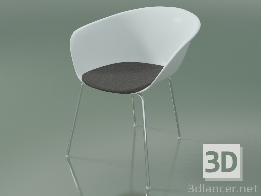 modello 3D Sedia 4221 (4 gambe, con cuscino sedile, PP0001) - anteprima