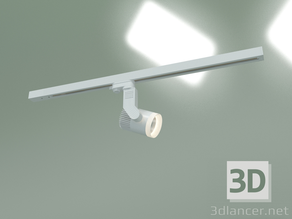 Modelo 3d Luz de trilho LED monofásica Accord LTB 17 (branca) - preview