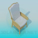 3d model Un asiento de la silla - vista previa