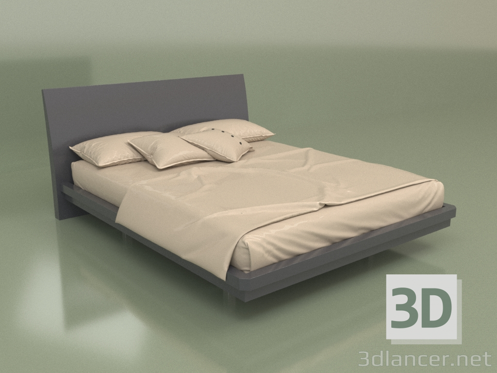 3D Modell Doppelbett Mn 2016 (Anthrazit) - Vorschau