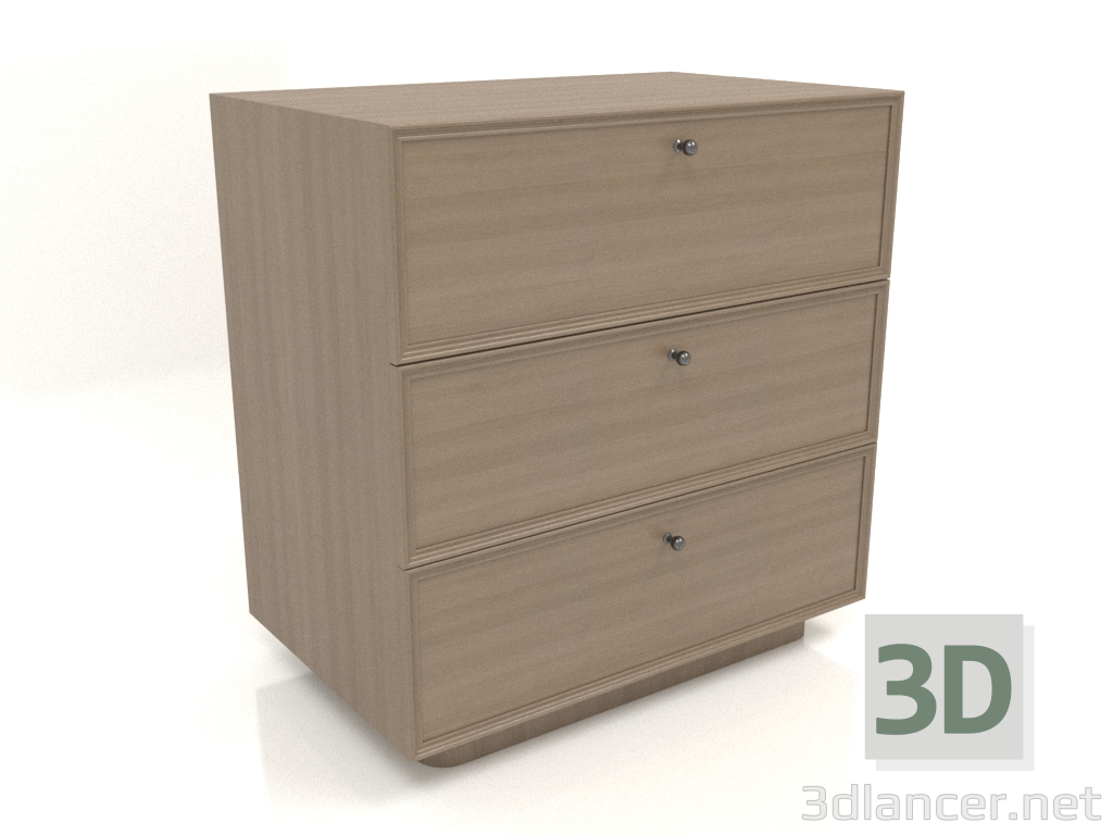 3D modeli Çekmeceli TM 15 (803х505х834, ahşap grisi) - önizleme