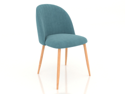 Chaise Angela (bois turquoise)