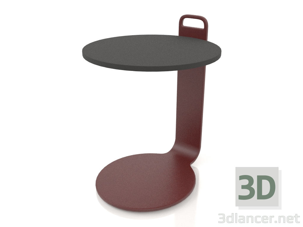 3d model Mesa de centro Ø36 (Rojo vino, DEKTON Domoos) - vista previa