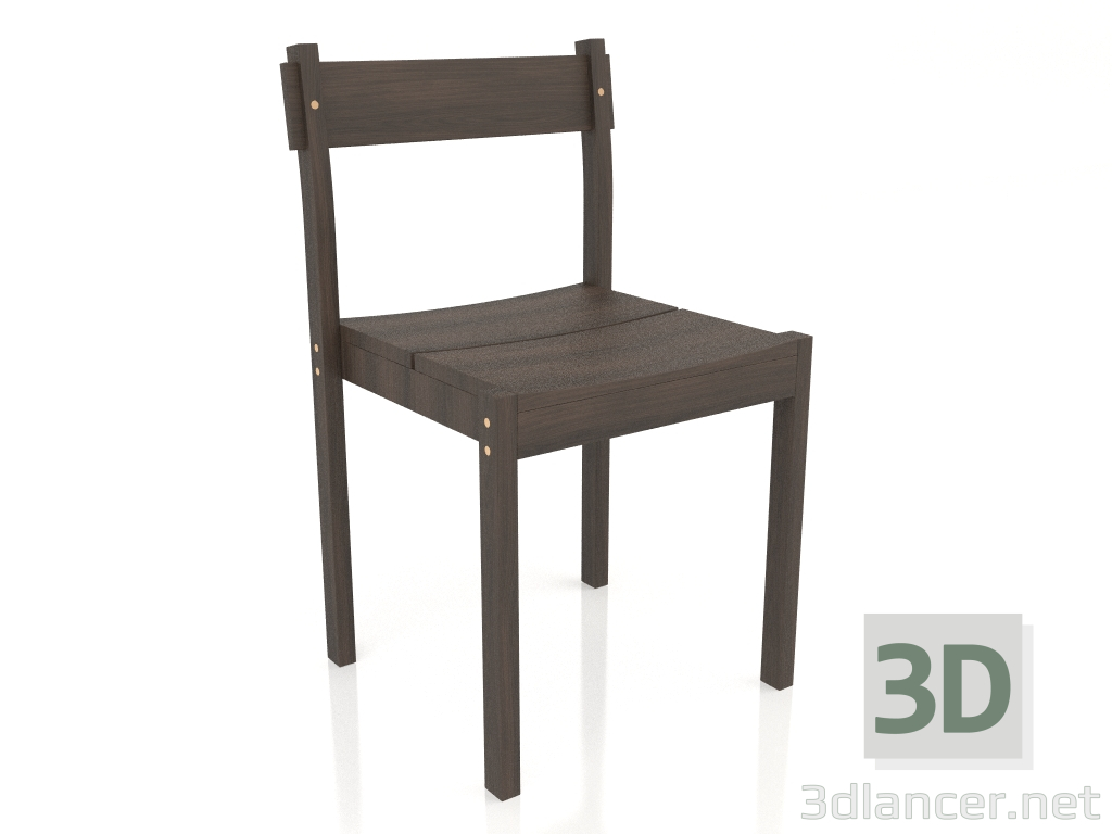 3d model Silla de comedor Thibault (roble oscuro) - vista previa