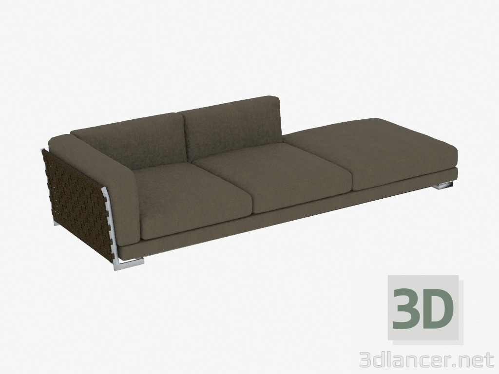 3d model Sofá Triple Dormehouse 300 - vista previa