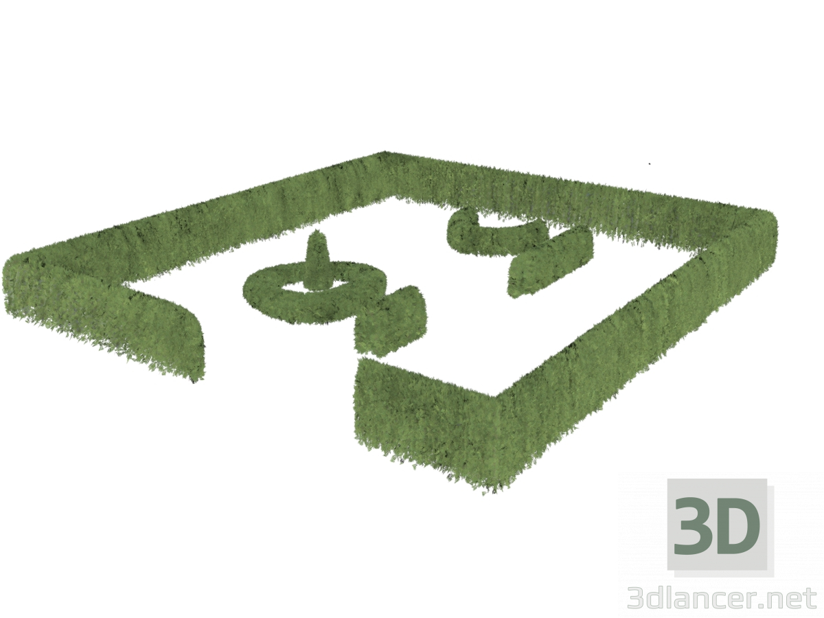 3d Living fences of Tuy, for quick landscaping model buy - render